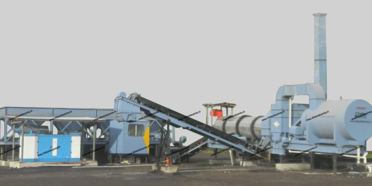 Stationary asphalt drum mix