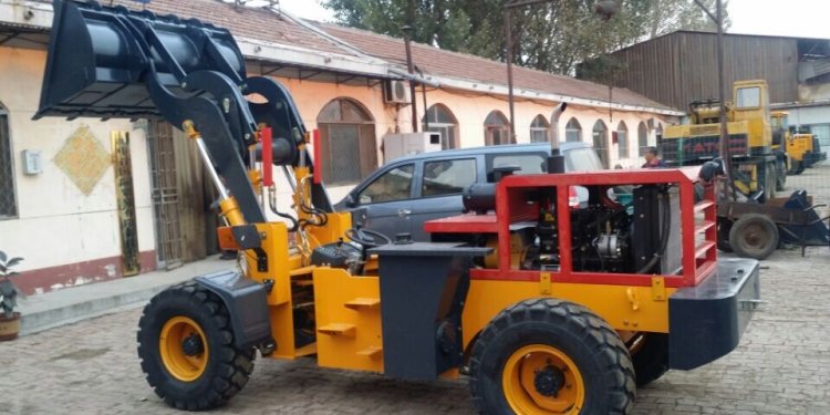 Coal mining loader front