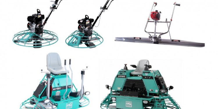 Concrete finishing equipment