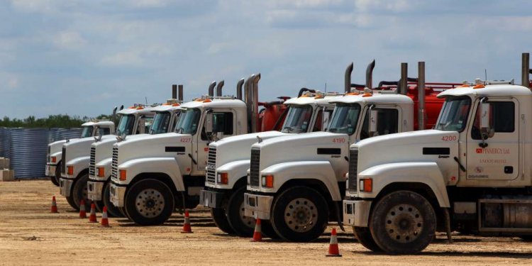 Waste water trucks used by