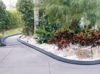 Black, Molded Planter Landscape Borders VenKrete, Inc Coconut Creek, FL