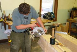 Cutting a Detailed Joint With a Small Saw