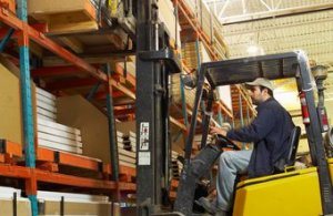 Forklift drivers work in a wide range of industries.