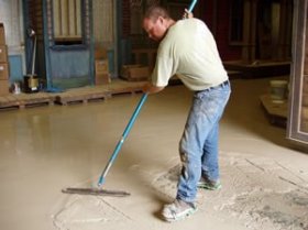 Laying Floor Site Decorative Concrete Institute Temple, GA