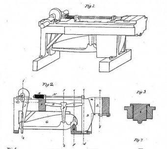 Machine for crushing stone, E.W. Blake