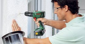 Man using a drill