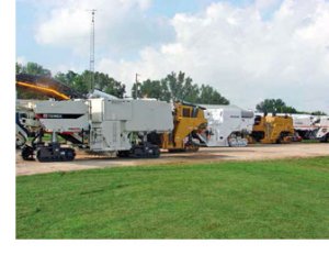 Photo of asohalt milling pavement machines