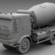 Concrete mixture truck