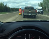 Dirt road construction