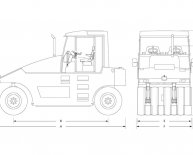 Pneumatic tyred rollers