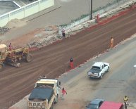 Road construction Works