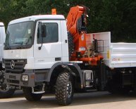 Truck mounted hydraulic cranes
