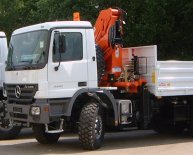 Truck mounted hydraulic cranes