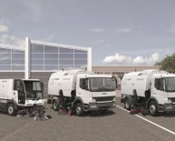 Truck mounted road sweeper